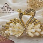 Glamorous Peacock Hair Clip-2
